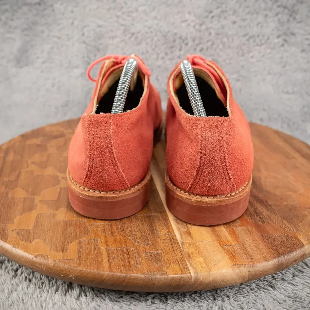 WALK-OVER Men's Derby Oxford Vintage Peach Salmon Suede Shoes Sz 9 M‎
